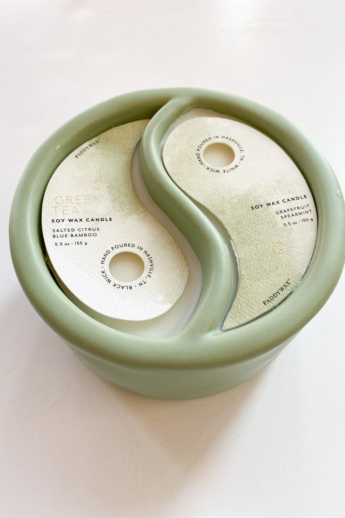 mode, yin & yang candle
