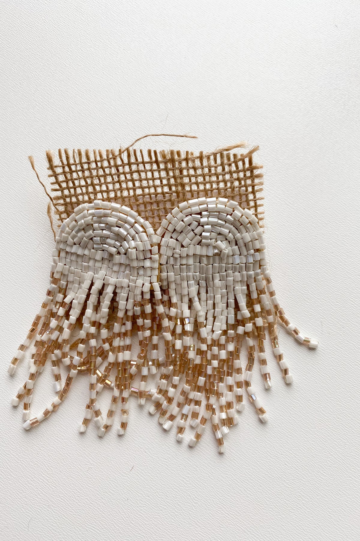 mode, white rain earrings