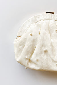 mode, kate frame clutch ivory