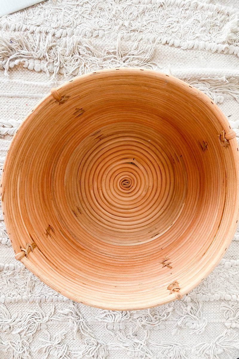 mode, hand woven rattan basket large