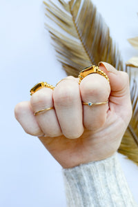 mode, gold filled stackable ring
