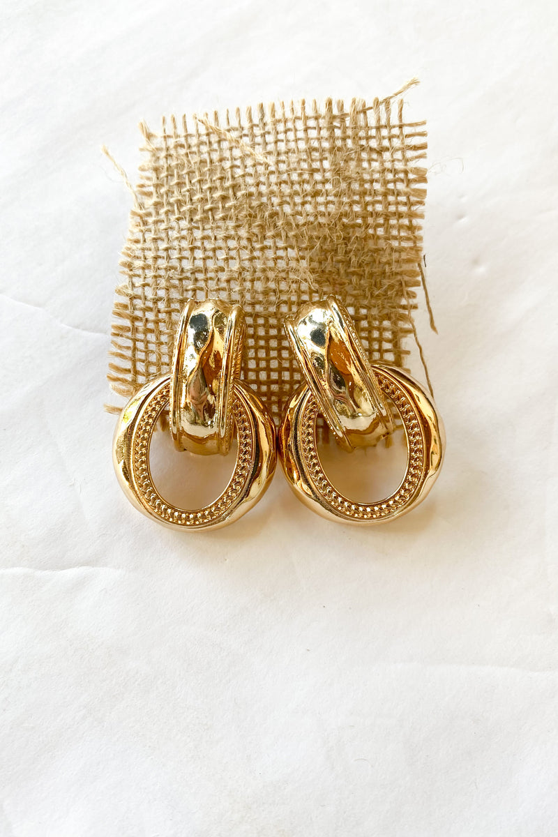 mode, aurora gold earrings