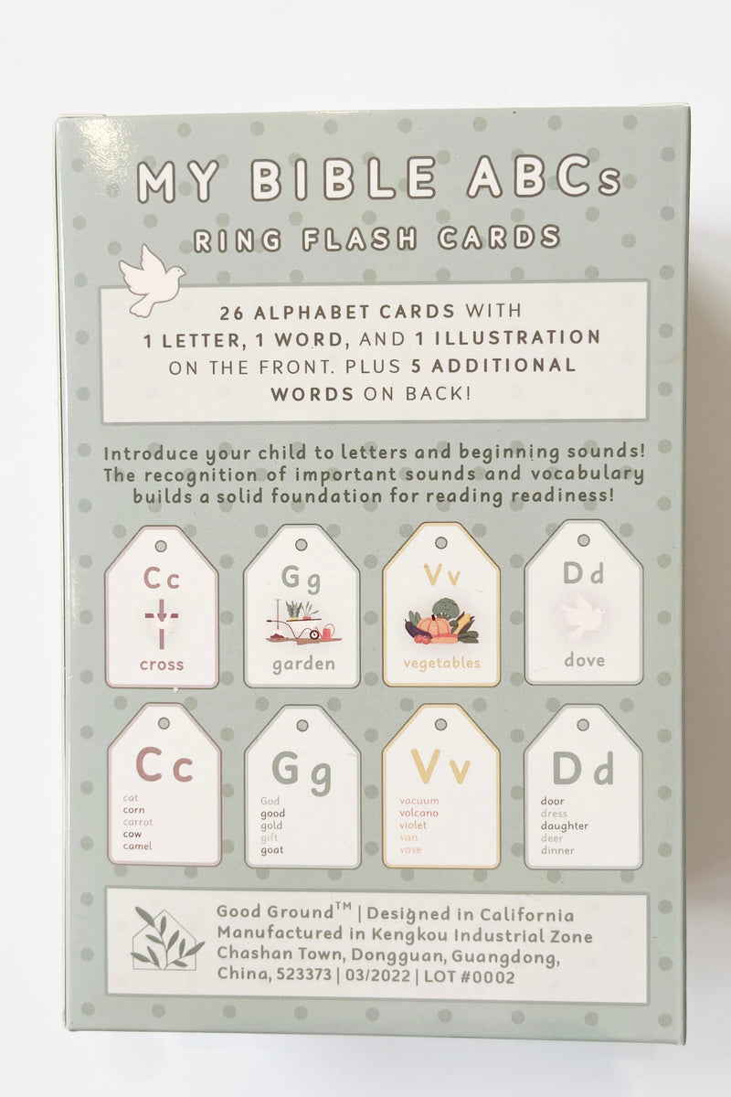 mode, Bible ABC flash cards
