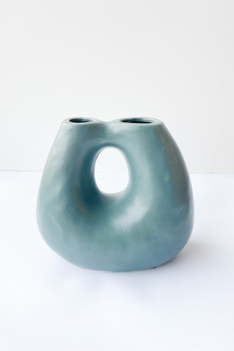 mode, elsie vase matte teal