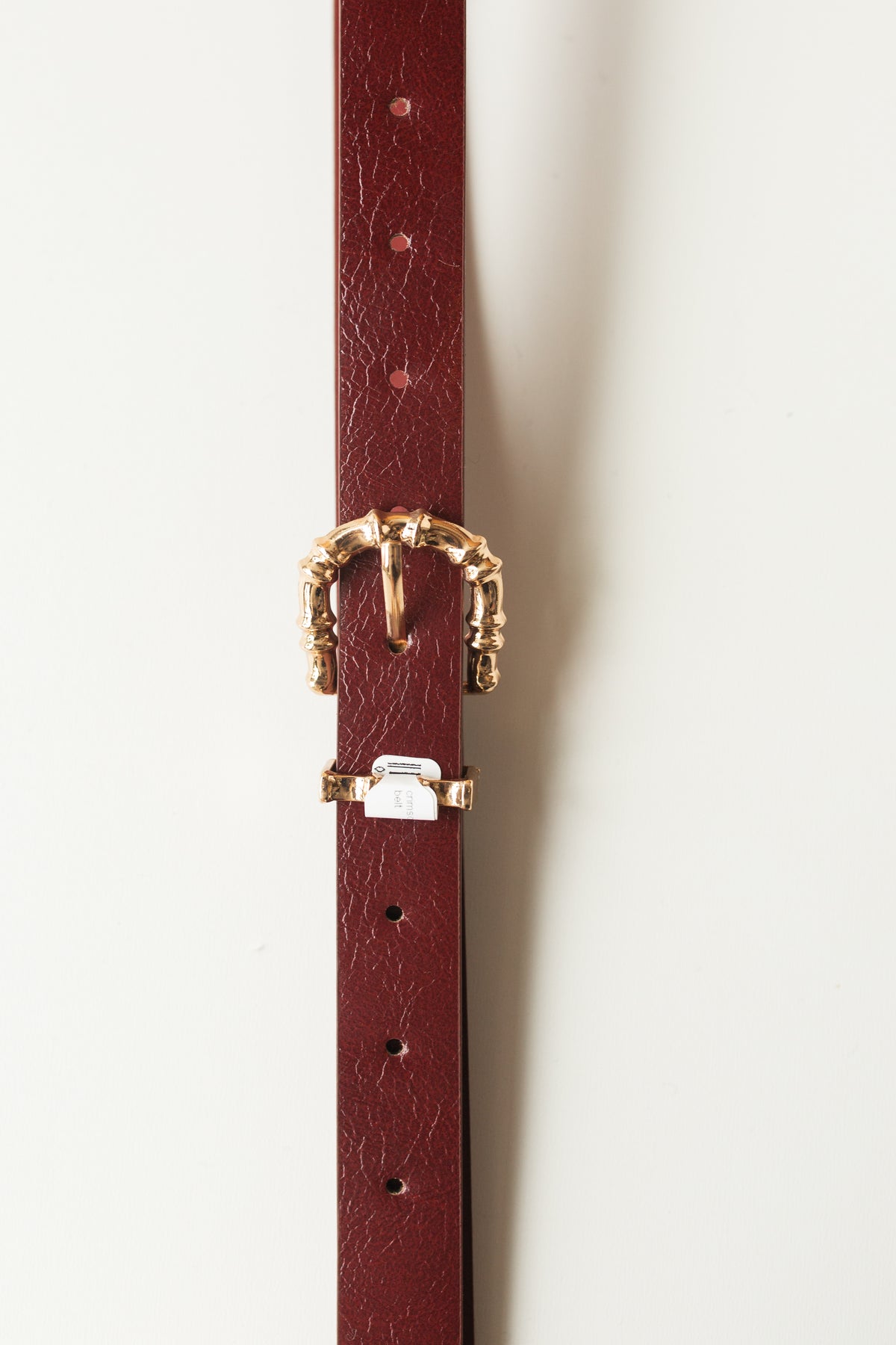 mode, crimson bamboo belt