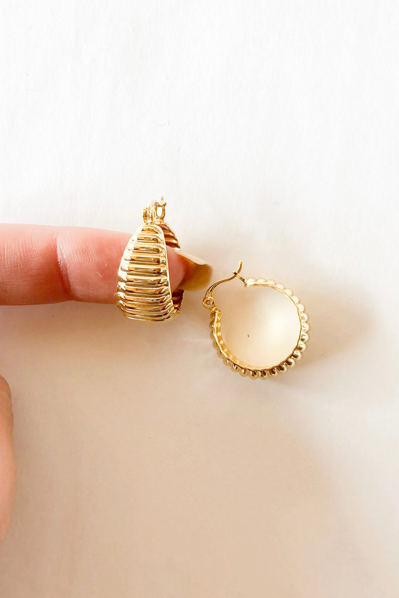 mode, cleo small hoops