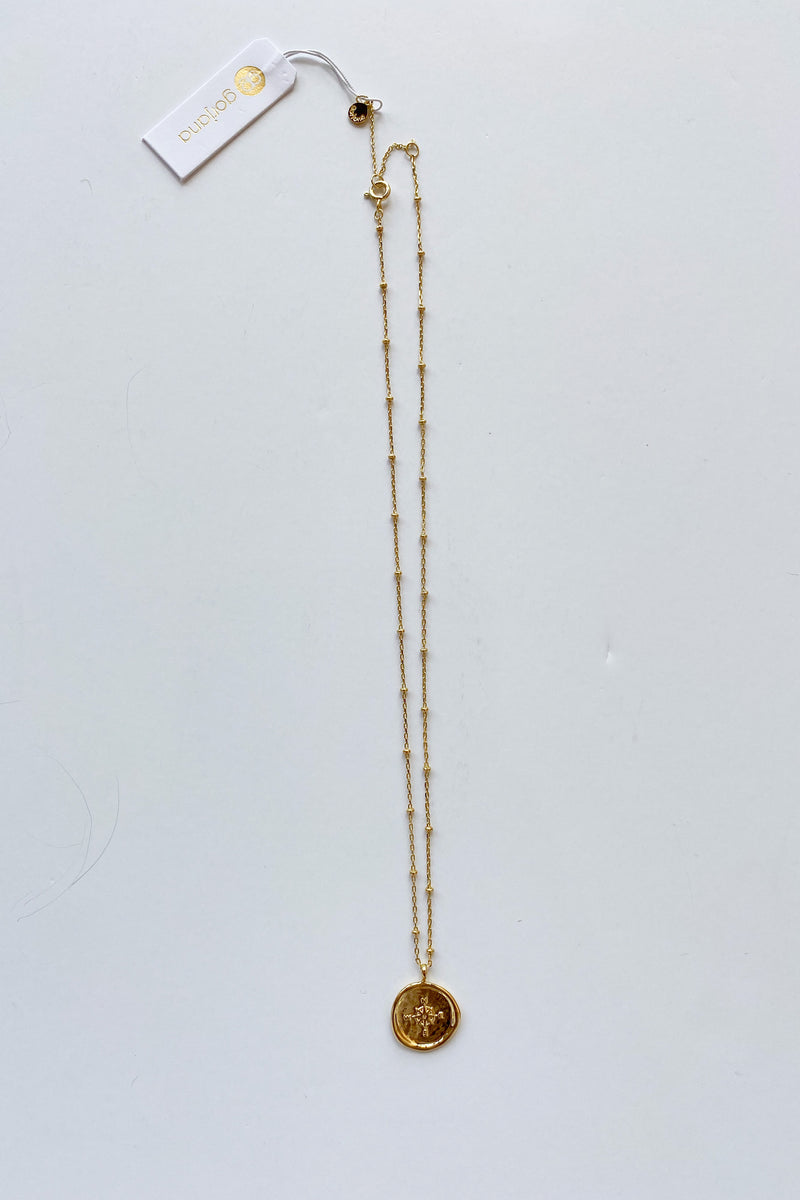mode, compass coin necklace