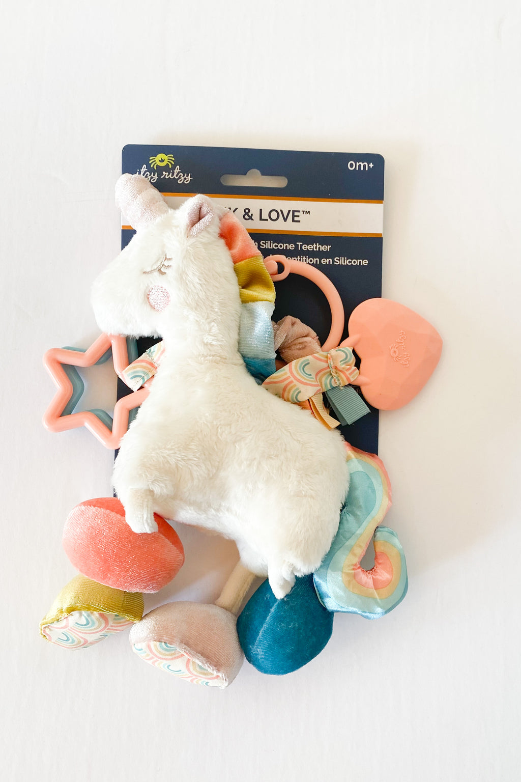 mode, unicorn activity plush teether