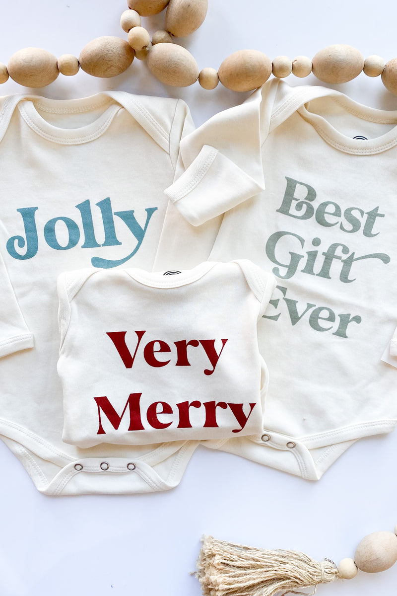 holiday baby onesie