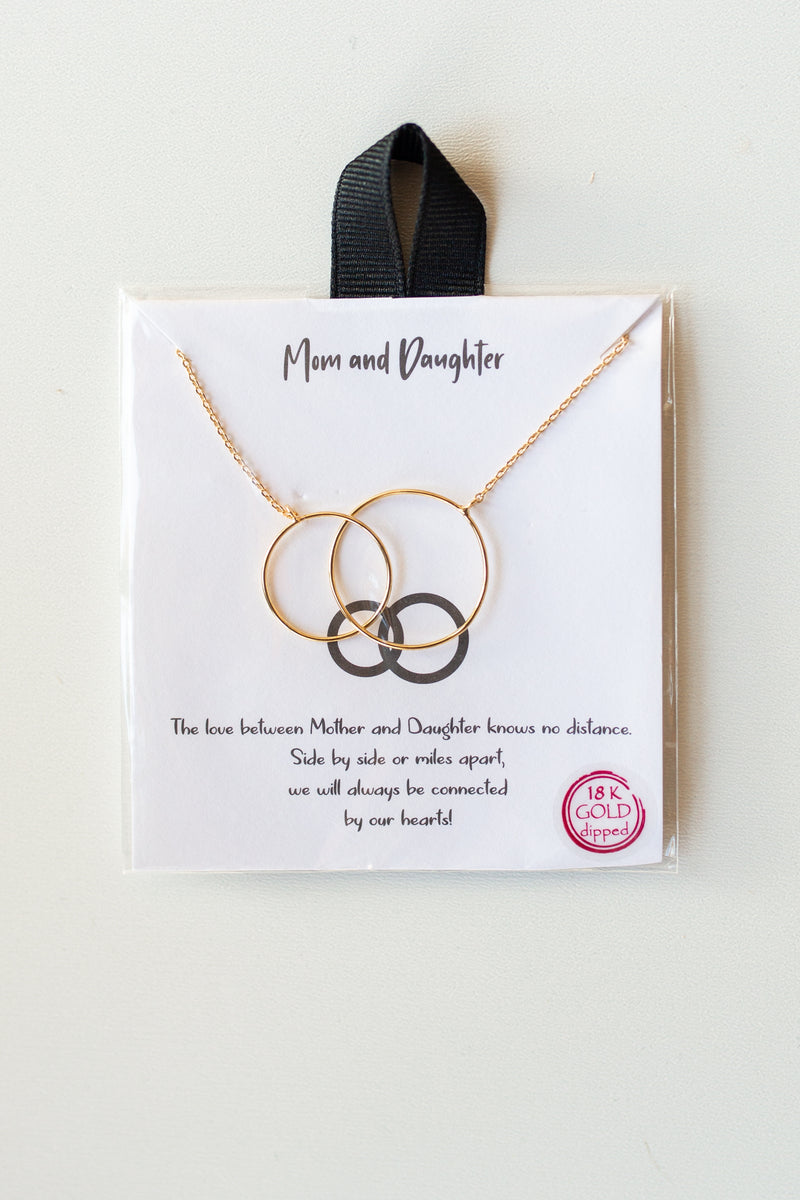 mode, mom + daughter necklace