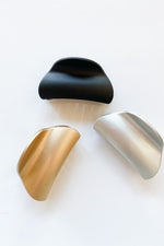 mode, half moon hair clip