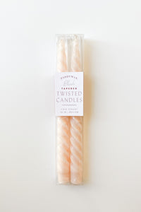 mode, tapred twisted candle set