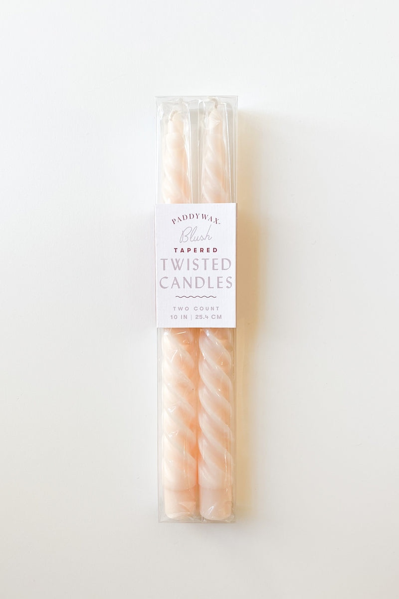 tapred twisted candle set