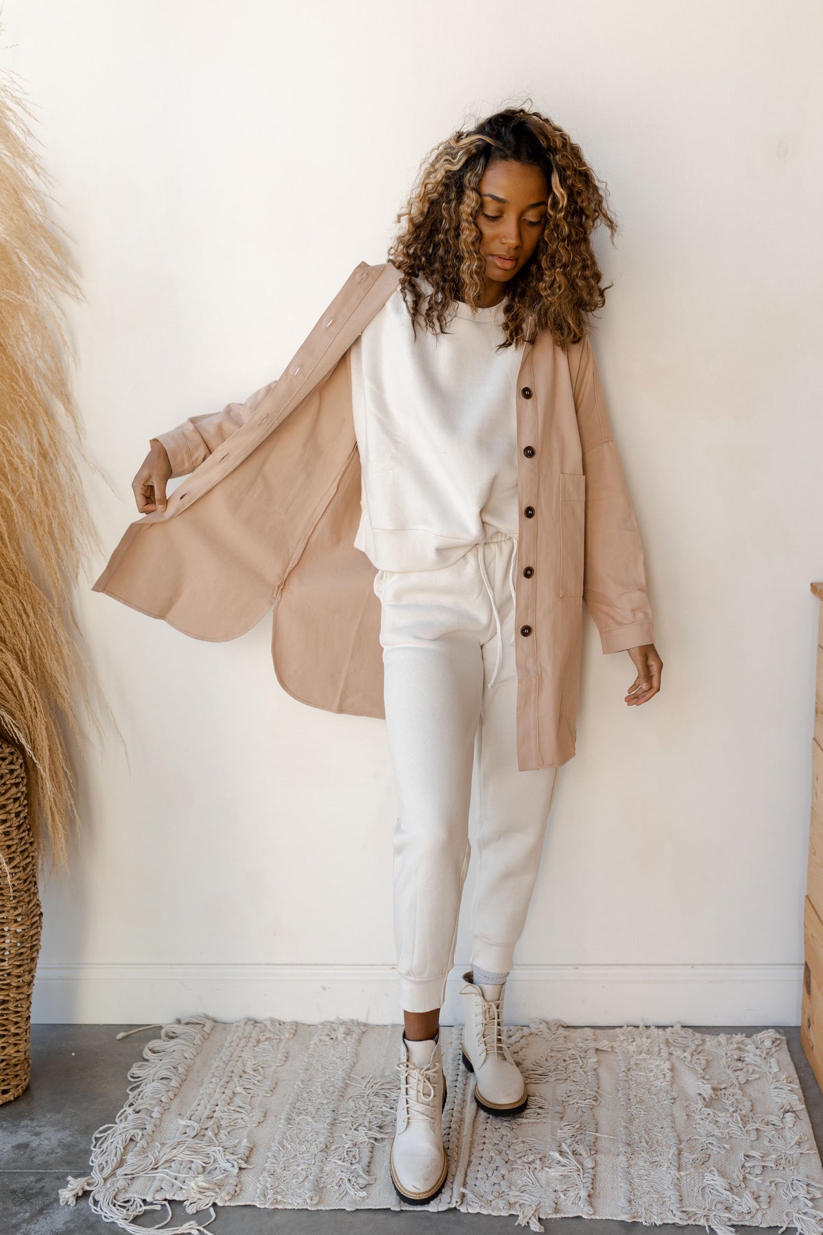 mode, Stacy oversized button down