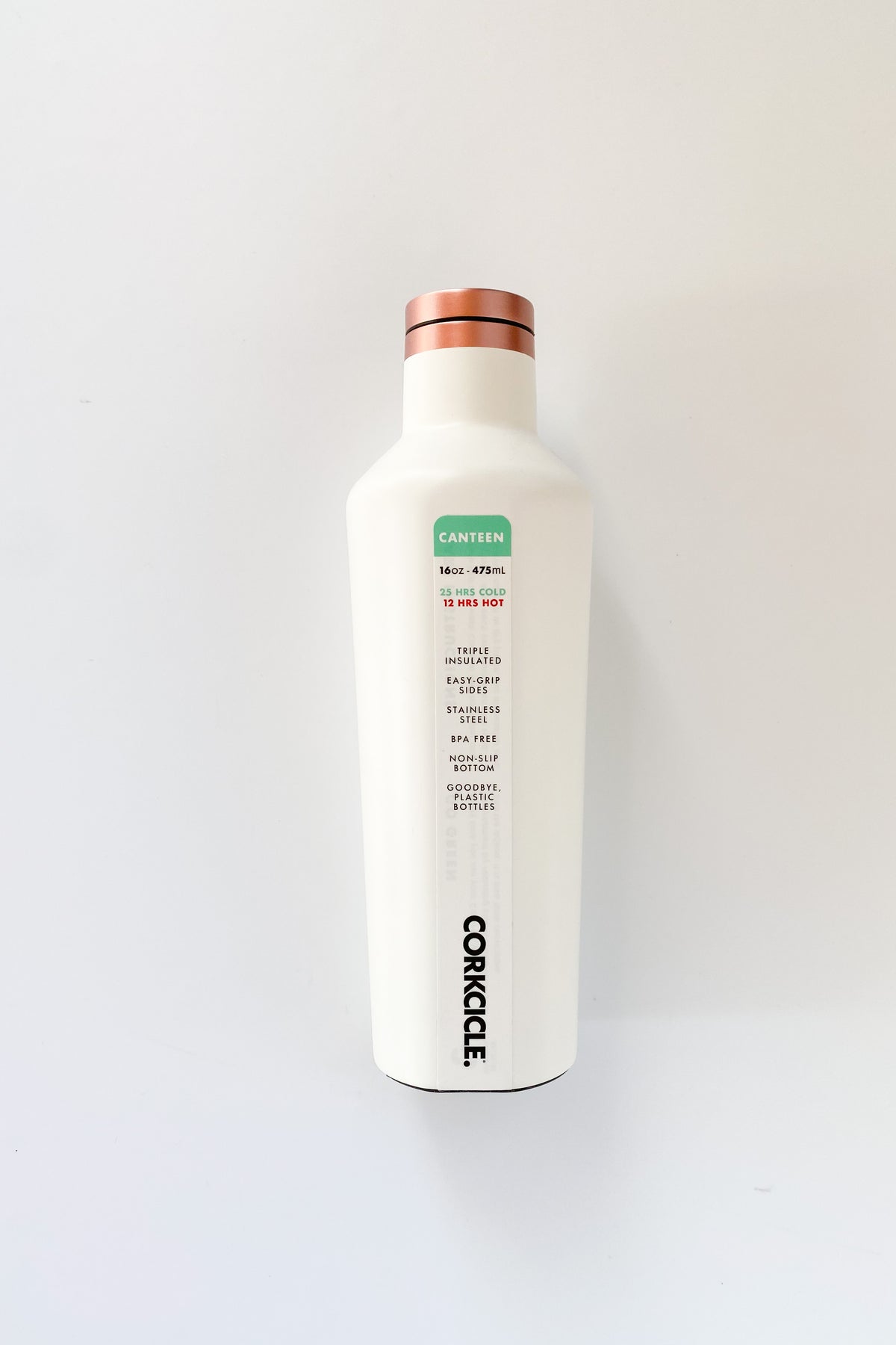 mode, 16 oz canteen white rose