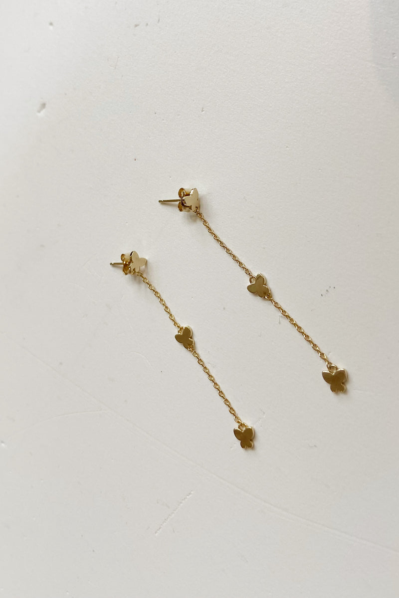 mode, grace butterfly earrings