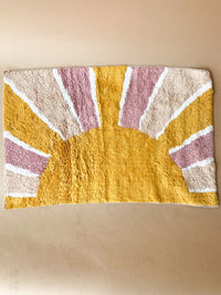 mode, sunrise bath mat