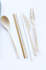 mode, portable + reusable flatware set