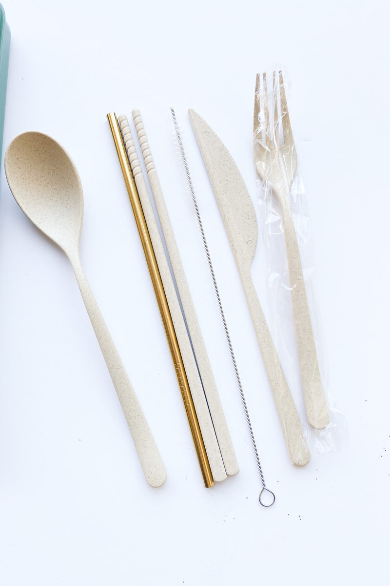 mode, portable + reusable flatware set