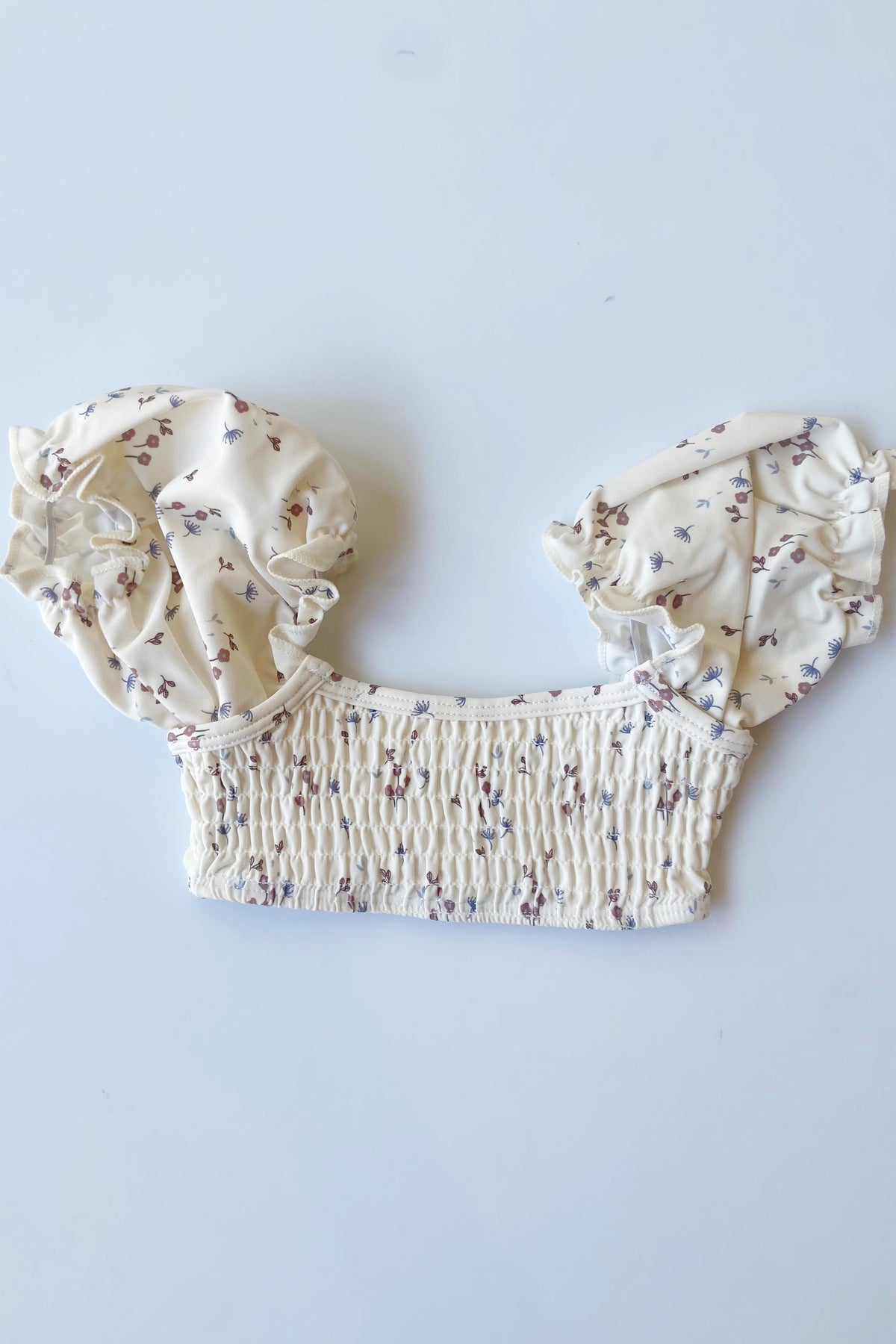 mode, charlie floral smocked bikini