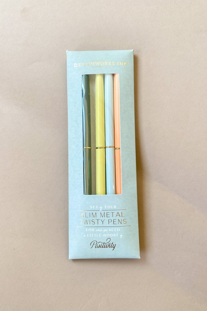 mode, twisty pen set of 4