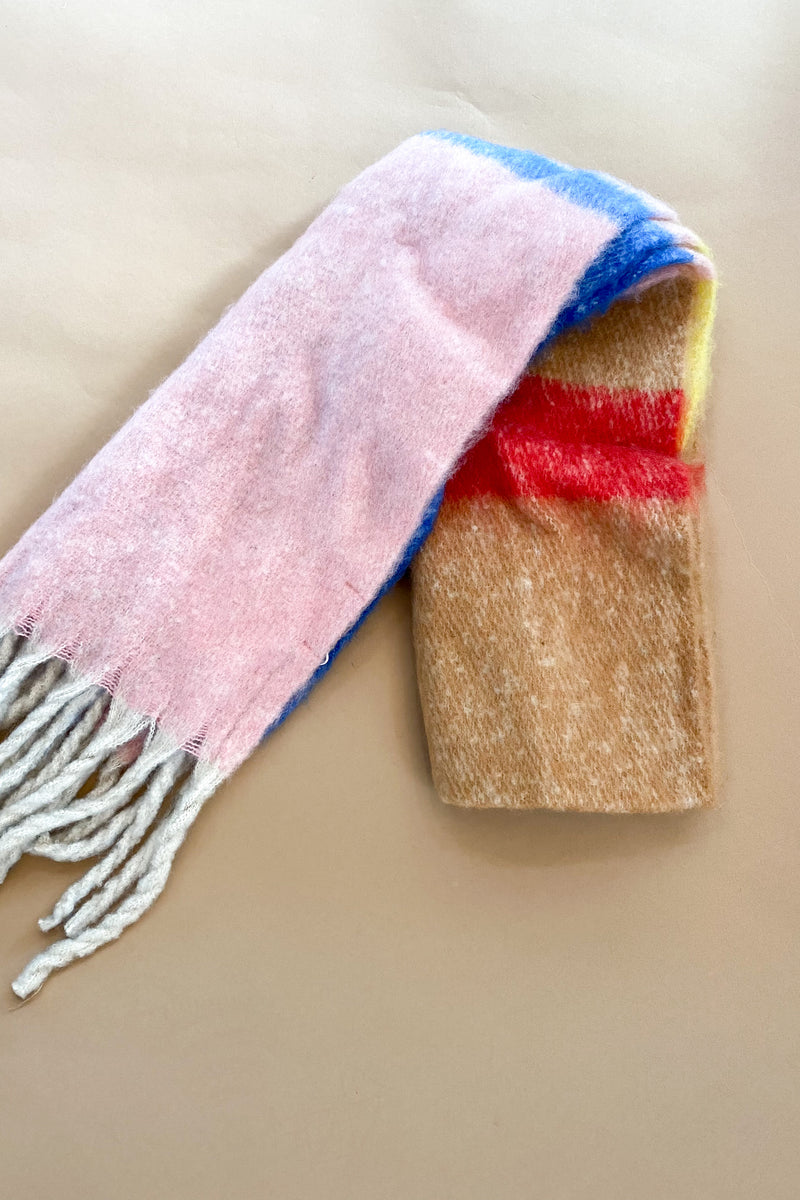 mode, lola scarf, multi