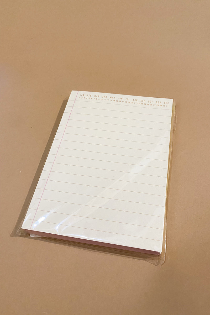 mode, chartreuse notepad
