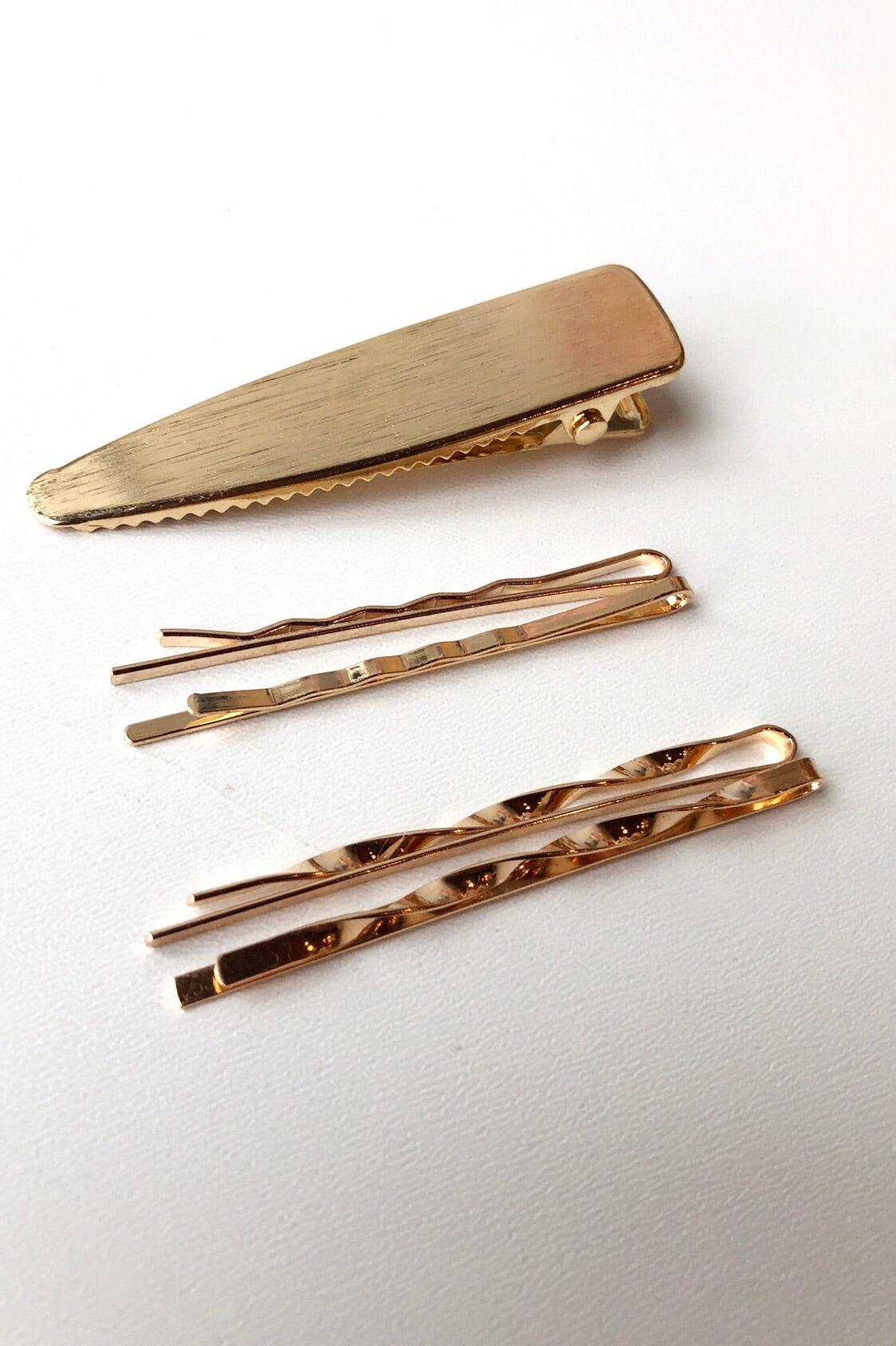 mode, Gold shine hair clip