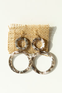 mode, dancing circle drop earrings