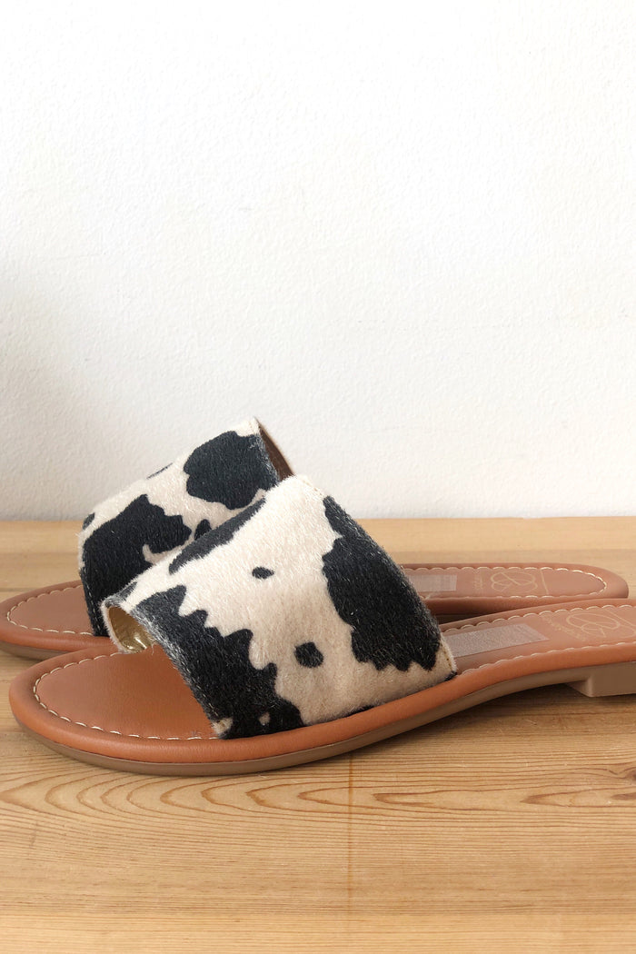mode, cow print sandal