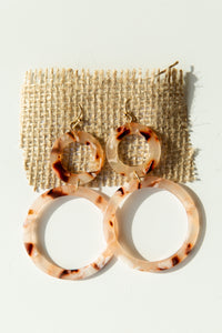 mode, dancing circle drop earrings