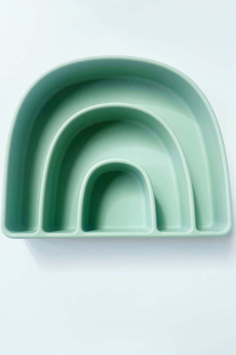 mode, mint rainbow plate