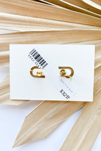 mode, tayler hoop studs
