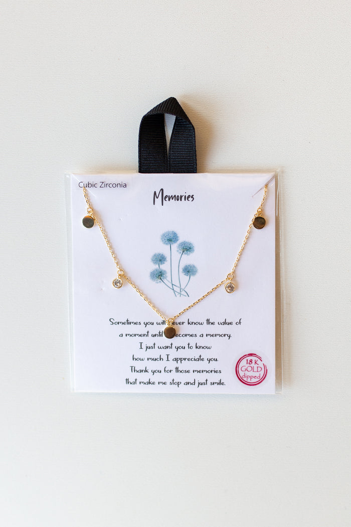 mode, memories necklace