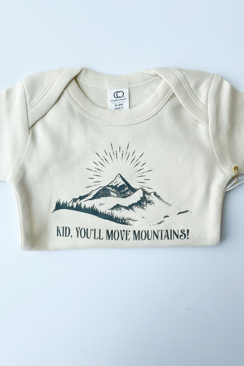 you'll move mountains onesie