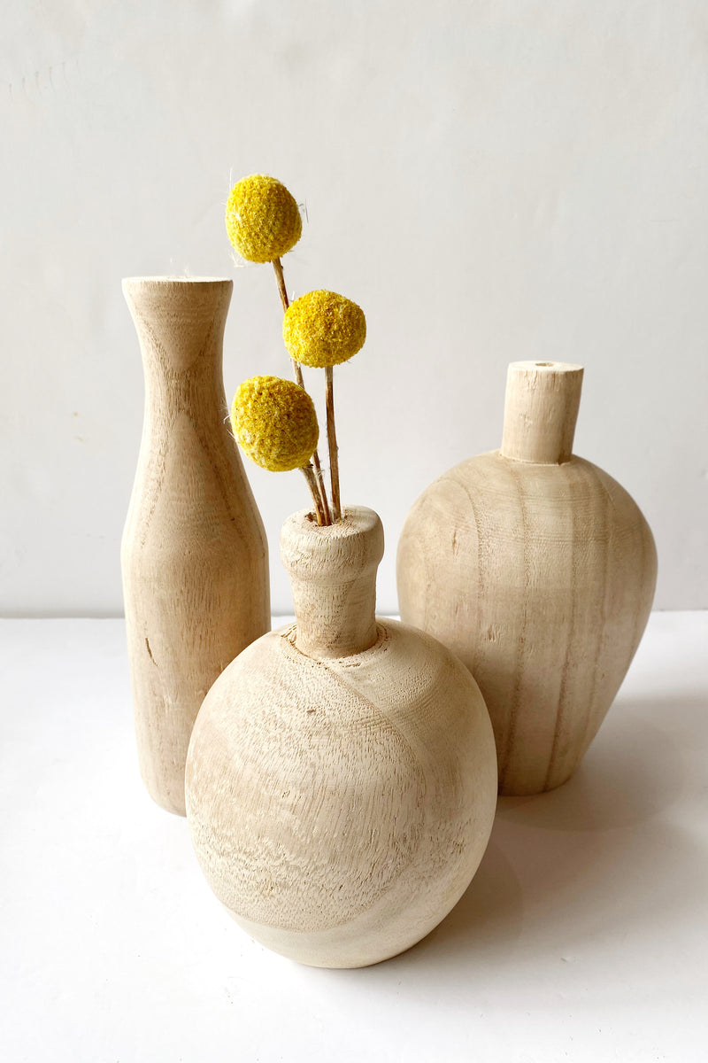 mode, paulownia wood vase