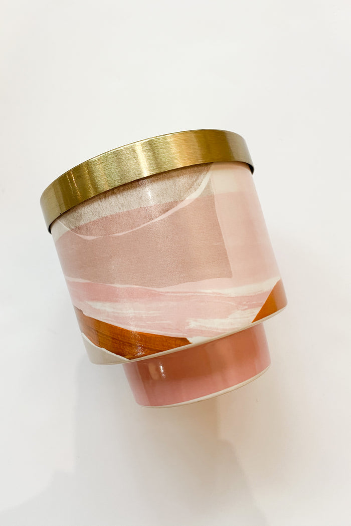 mode, lidded ceramic candle