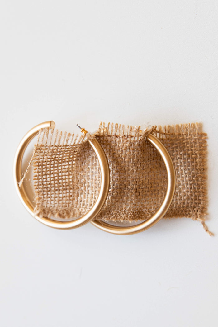 mode, golden goose hoop earring