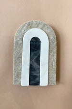 gray marble arch, set of 3