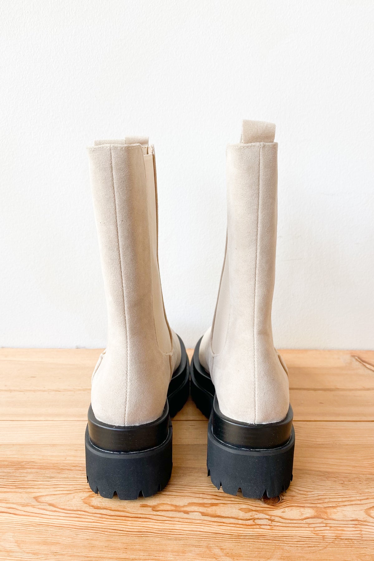 mode, willow suede combat boots