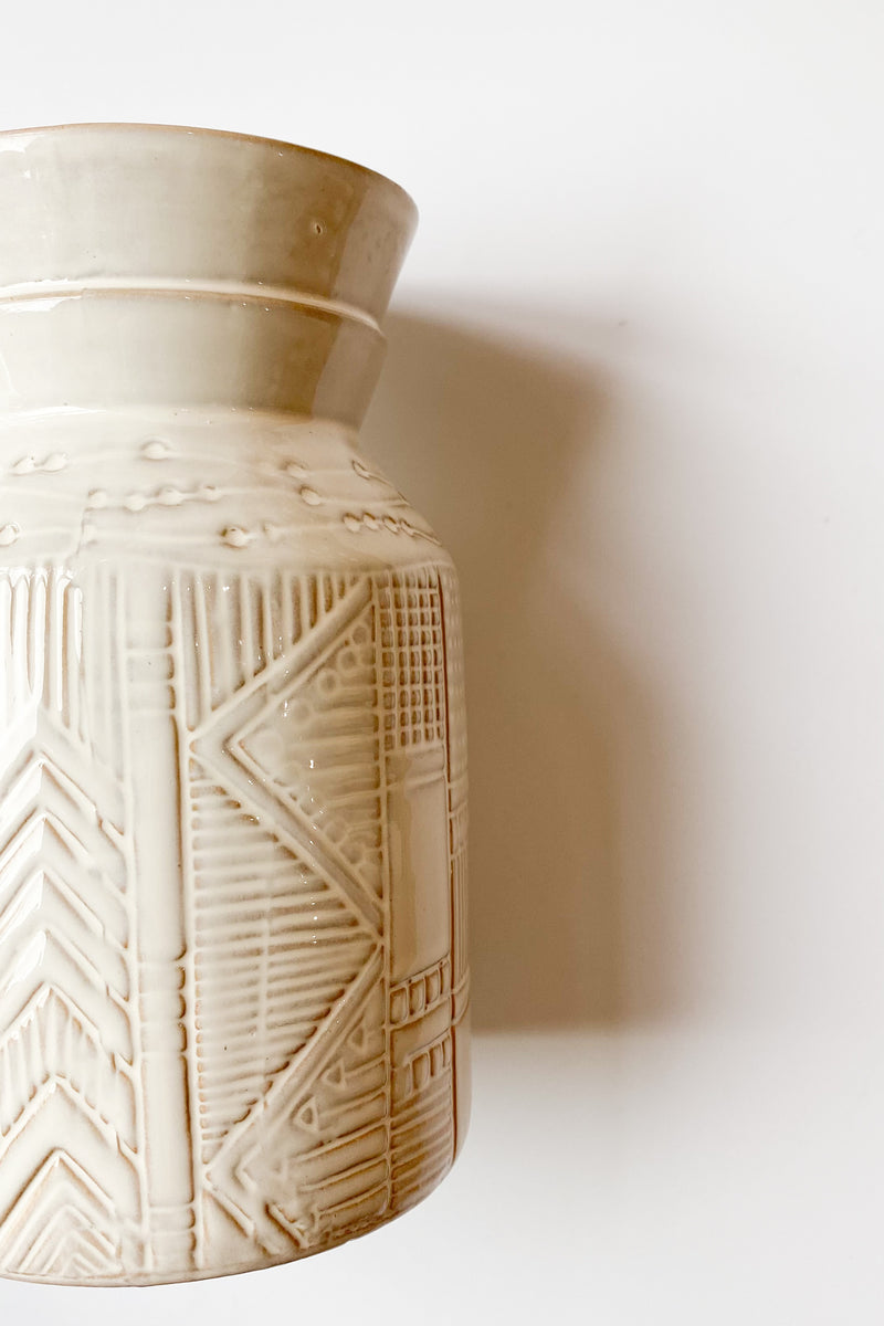 small austin vase ivory