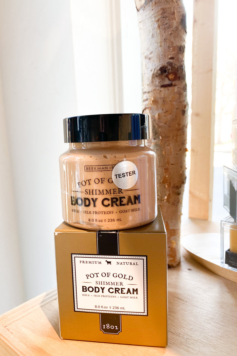 pot of gold shimmer body cream