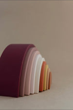 silicone rainbow stacker