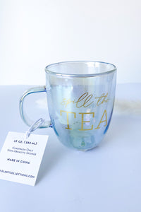 mode, double walled glass mug