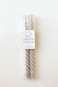 mode, tapred twisted candle set