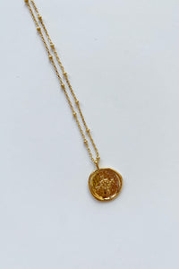 mode, compass coin necklace