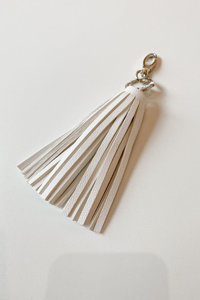 mode, large tassel key ring