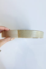 mode, round two-toned stoneware tray cream