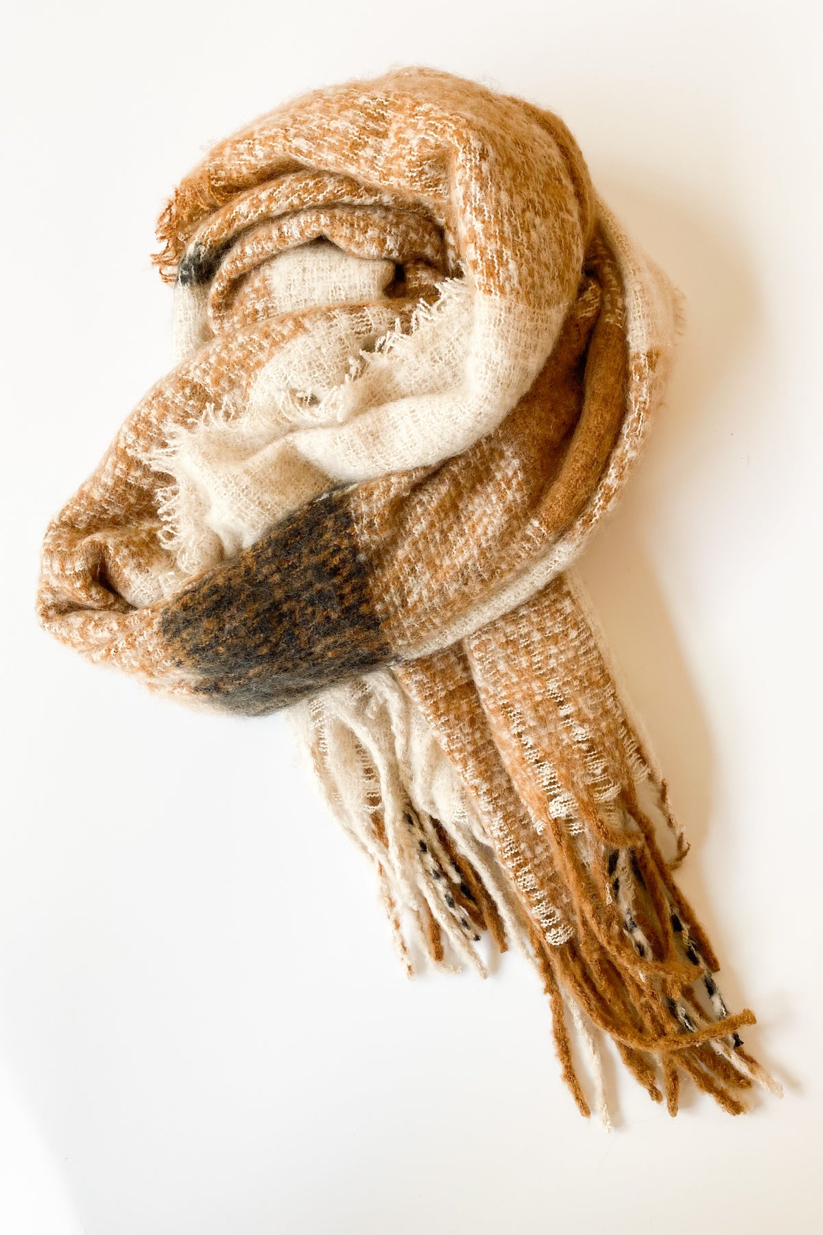 mode, petra scarf tan