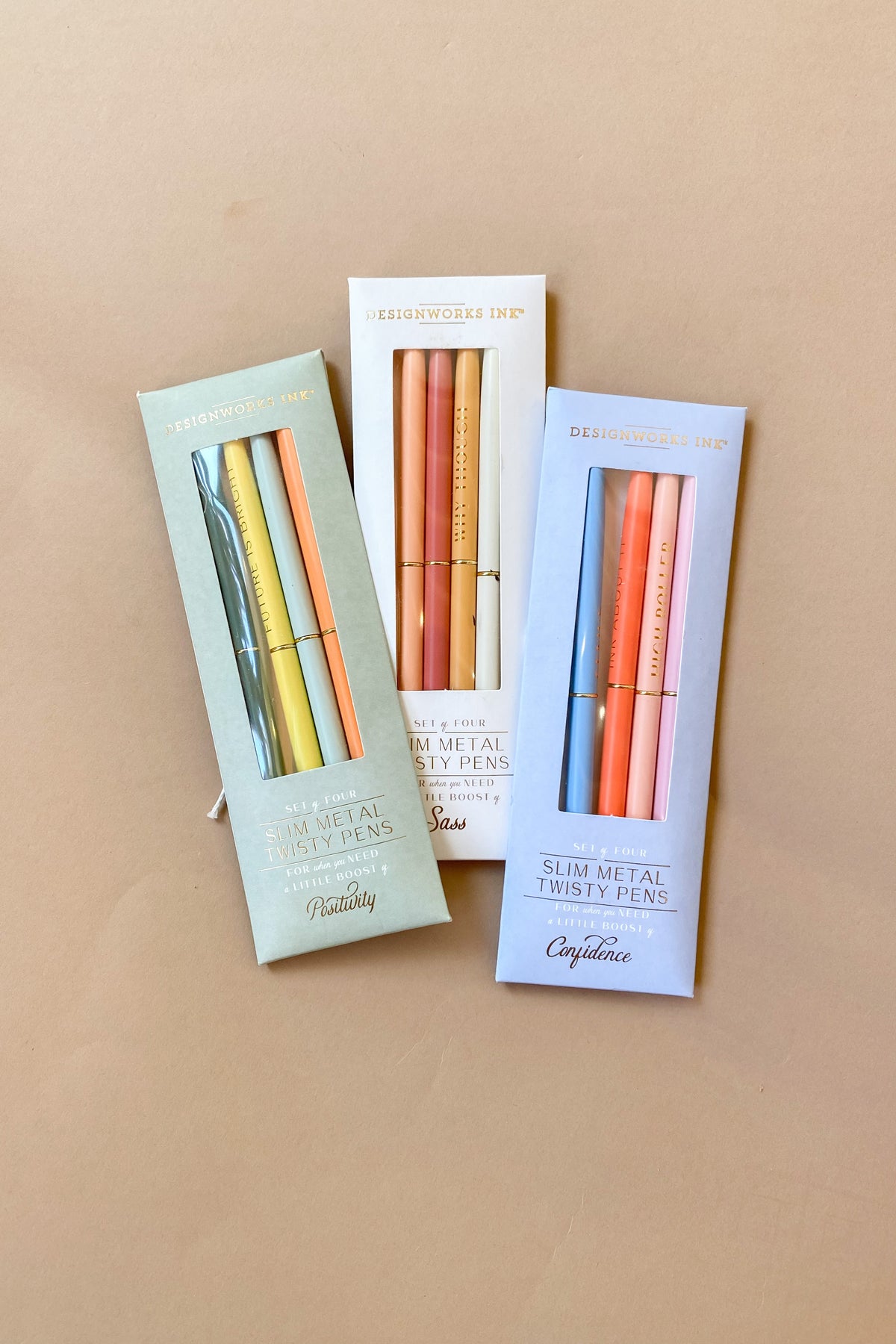 mode, twisty pen set of 4